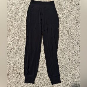 black lululemon align joggers